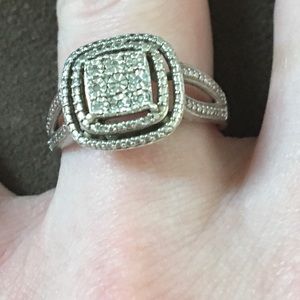 Size 7 Princess cut diamond ring